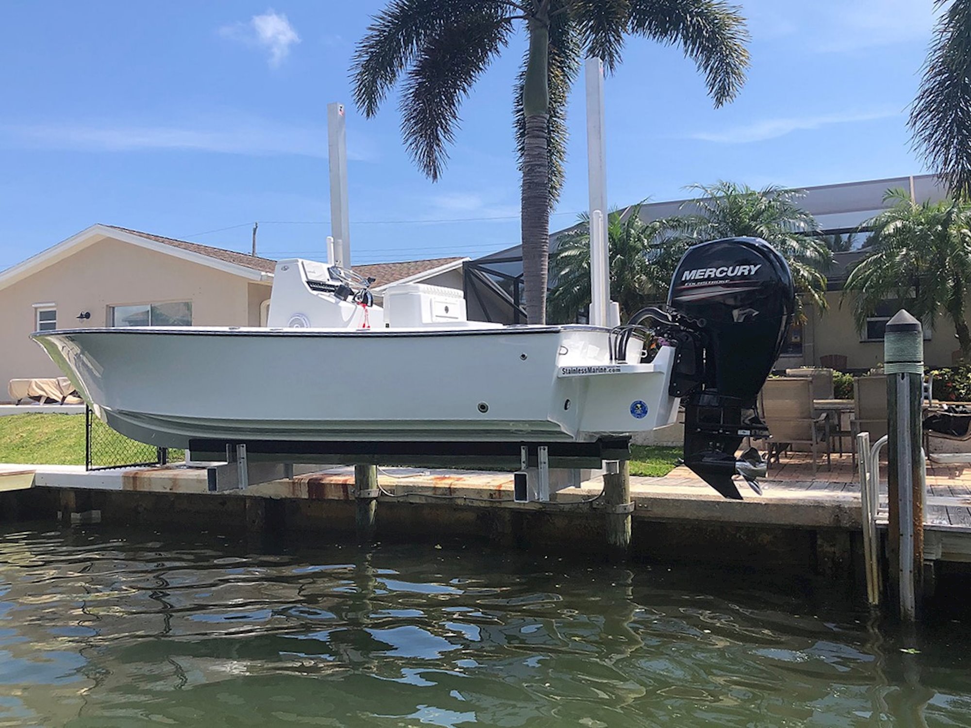 Shop Two Piling Boat Lifts: Perfect Boat Lift for Small Boats | Tide Tamer